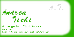 andrea tichi business card